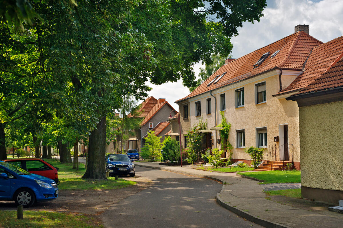 Bild vergrößern: Die Heimstättensiedlung in Hennigsdorf feiert in diesem Jahr Hundertjähriges.