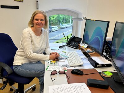 Bild vergr&ouml;&szlig;ern: Mai 2026 Sophia Dietrich vom mitmenschen-Projekt der PuR - Foto Andrea Linne