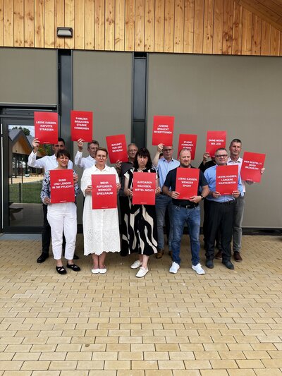 Bild vergr&ouml;&szlig;ern: Aktion des St&auml;dtetages - Kommunen am Limit - Foto Stadtverwaltung Oranienburg