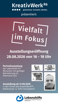 Bild vergr&ouml;&szlig;ern: Plakat Ausstellung Vielfalt im Fokus_Lebenshilfe e.V.
