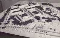 Bild vergr&ouml;&szlig;ern: Modell der urspr&uuml;nglichen Planungen f&uuml;r das Wohngebiet Hennigsdorf-Nord
